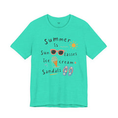 Summer Is — Graphic Tee (Sunglasses, Ice Cream & Sandals)