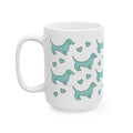 Dachshund Ceramic Mug, (11oz, 15oz)