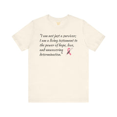 Cancer Survivor Testament  / Awareness / Multicolors / Unisex T Shirt / See our matching coffee mug