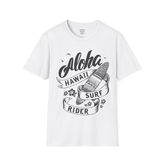 Aloha Hawaii Surf Rider Unisex Softstyle T-Shirt