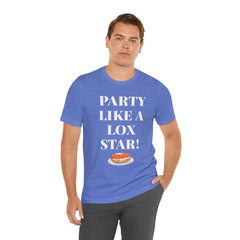 Funny Jewish Humor Party Like A Lox Star Graphic Tee