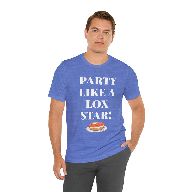 Funny Jewish Humor Party Like A Lox Star Graphic Tee