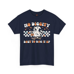 No Diggity Halloween Raccoon! Graphic Unisex Heavy Cotton Tee