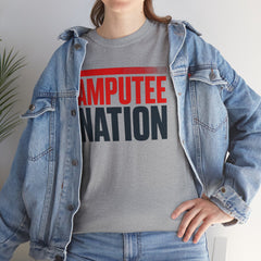 Amputee Nation Unisex Heavy Cotton Tee, Support Shirt, Gift for Amputees, Awareness Apparel, Casual Comfort Wear