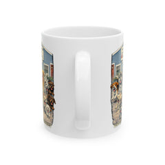Who Let The Dogs Out Baldwin Harbor Animal Hospital Ceramic Mug – (11oz/15oz)