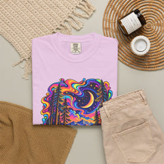 Mystical Psychedelic Moonlit Forest T-Shirt