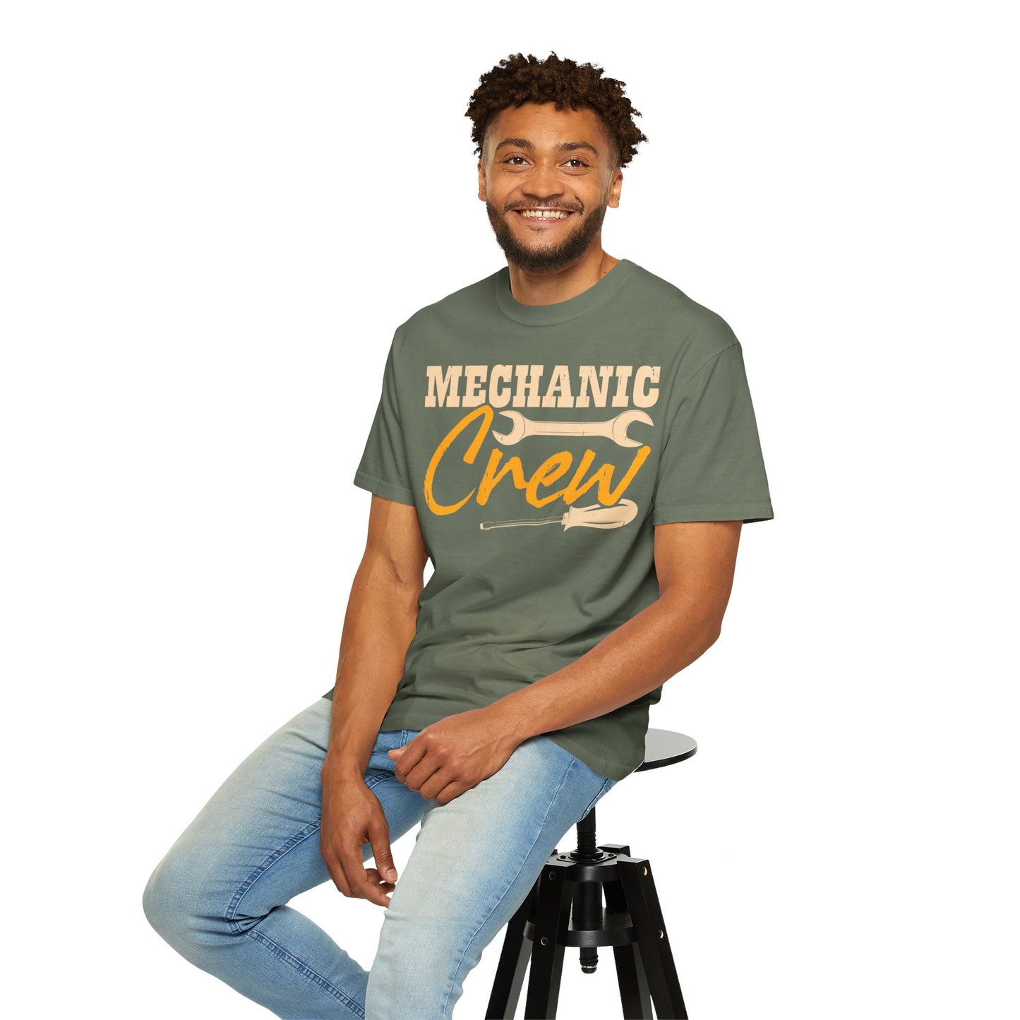 Mechanic Crew Shirt, Comfort Colors Unisex Relaxed Fit T Shirt