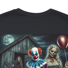 Halloween Scare Actor - Front and Back Graphic Unisex Jersey Short Sleeve Tee