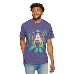 Raccoon UFO Funny Comfort Colors Graphic T-Shirt