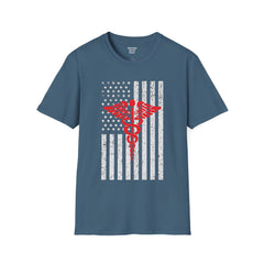 American Doctor - Unisex Softstyle T-Shirt | Doctor Awareness, Medical Wear, Gift For Him, Scrubs Lover, Hospital Staff Gift, Gift For Him
