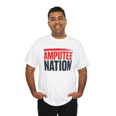 Amputee Nation Unisex Heavy Cotton Tee, Support Shirt, Gift for Amputees, Awareness Apparel, Casual Comfort Wear