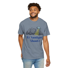 Navajo The Truth Is Out There UFO - Graphic Unisex Garment Dyed Short Sleeve Tee
