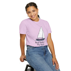 Hempstead Bay Sailing Club Graphic T-Shirt — "Real Sailors Fly Scots" Nautical Tee