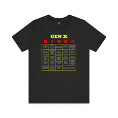 FUNNY GEN X BINGO - Unisex Jersey Short Sleeve Tee