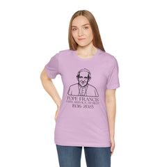 Pope Francis Tribute Tee - Faith, Service, Humility, 1936-2025