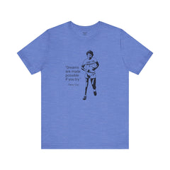 Terry Fox Inspirational Amputee Quote - Unisex Short Sleeve Tee,Amputee Awareness,Gift For Him,Gift For Her,Leg Amputee,Limb Loss Awareness