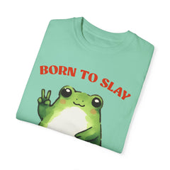 Vintage Style Frog , Born to slay -  Stylish Unisex T Shirt