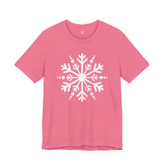 Let It Snow Galaxy Snowflake T-Shirt — Christmas Winter Starburst Tee