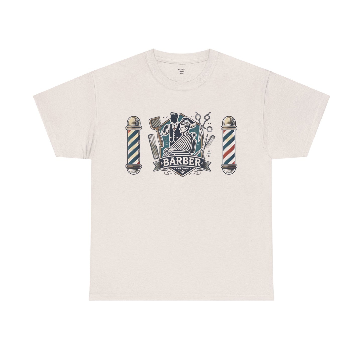 Vintage Barber - Graphic Unisex Heavy Cotton Tee