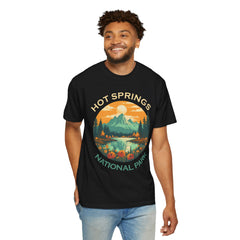 Hot Springs National Park Graphic, Comfort Colors Soft Relaxed Fit Unisex Garment-Dyed T-shirt