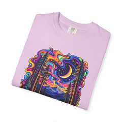 Mystical Psychedelic Moonlit Forest T-Shirt