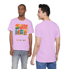 Summer Graphic Tee — Colorful Tropical "SUMMER" Typography T-Shirt