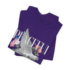 Peaceful Flowers With Dove Unisex Tee