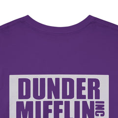 Rochester Unisex Heavy Cotton Tee - Retro Dunder Mifflin Design for Nostalgic Fans