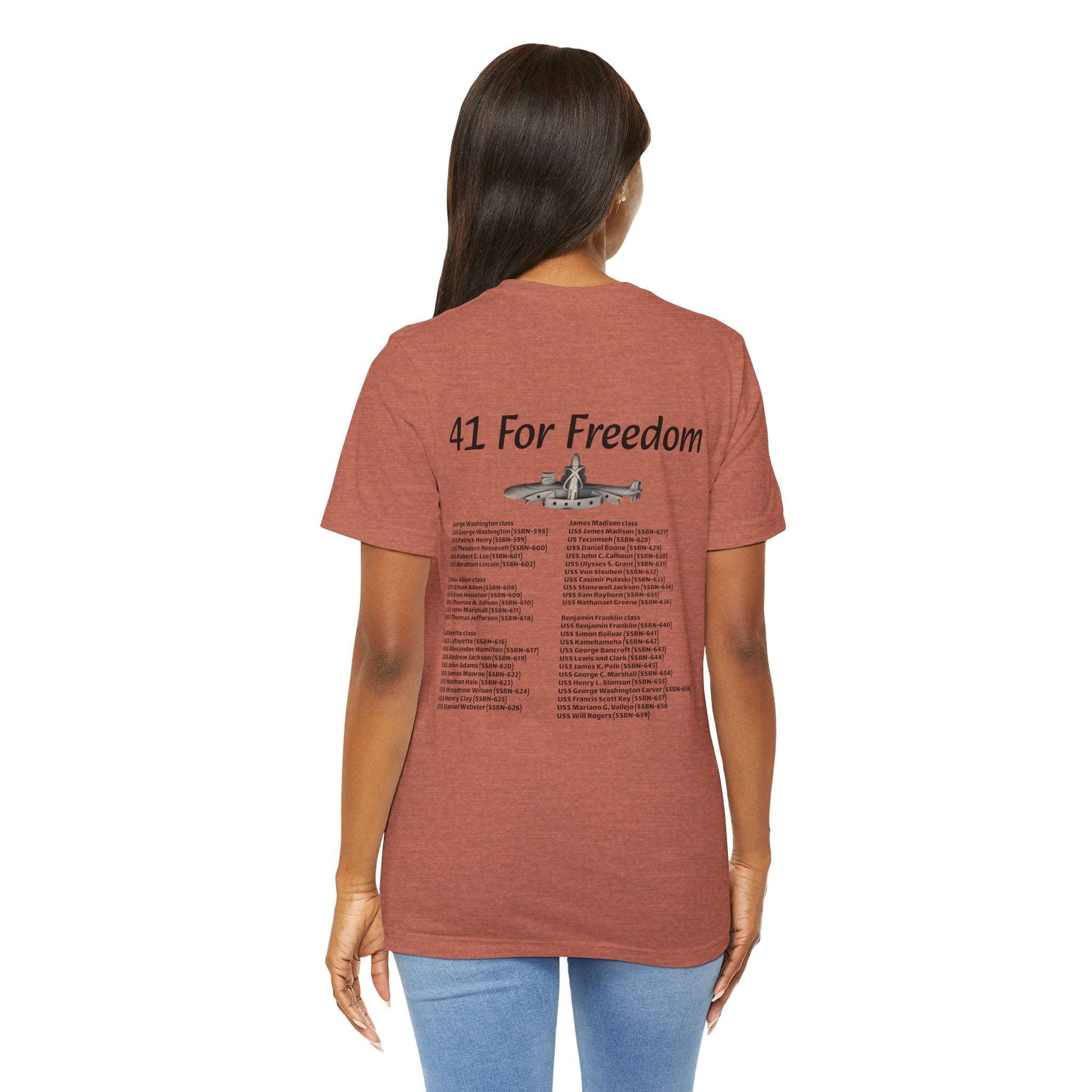 41 For Freedom Unisex Jersey Short Sleeve Tee