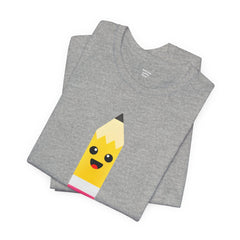 Emoji TEACHER PENCIL- Graphic Unisex Jersey Short Sleeve Tee