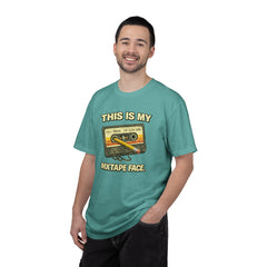 Mixtape Face T-Shirt — Retro Cassette Music Graphic Tee