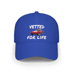 Vetted For Life Hat — Vintage Red Car Baseball Cap
