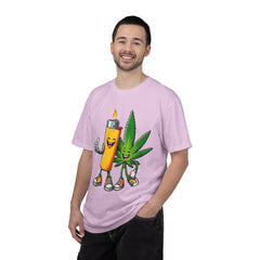 Vintage 'Lighter & Weed' Graphic T-Shirt — Relaxed Stoner/Cannabis Tee