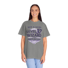 Level 37 Wizard T-Shirt — "Not a Nerd" THAC0 Survivor D&D Gamer Tee