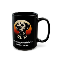 Dalmatian Black Mug (11oz, 15oz), Brewing Pawsitivity In Every Cup