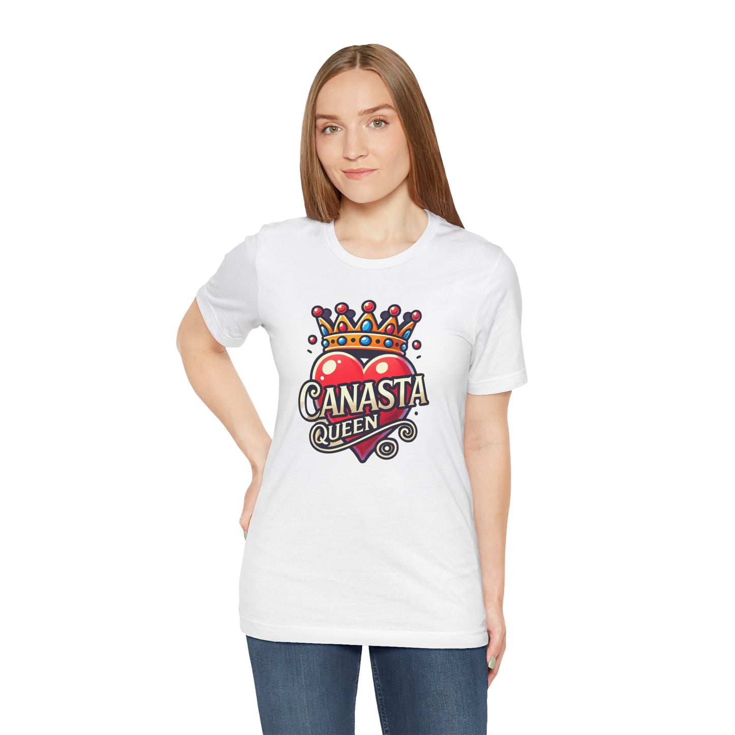 Canasta Queen Crown and Heart - Graphic Unisex Tee