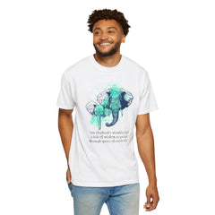 Elephants Graphic  Garment-Dyed T-shirt