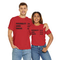 Personality, Looks, Fingers Count - Unisex Heavy Cotton Tee / Prosthetic Humor / One Leg / One Arm / Missing Fingers