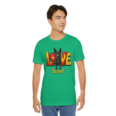 Personalized Love Your Dog T-Shirt — Designed with your dogs name and picture Graphic Tee