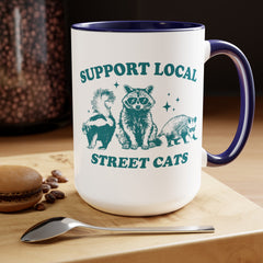 Funny Critters Quote, Two-Tone Coffee Mugs, 15oz, Animal Lovers Gift, gift for her, gift for him, office mug gift, Birthday Gift,