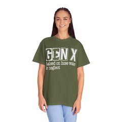 Raised on Hose Water and Neglect — Retro Graphic T-Shirt (Vintage Gift for Gen X)
