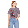 American Cowgirl, Playing Guitar Graphic, Unisex Jersey Short Sleeve Tee