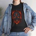 Fire Skull - Graphic Unisex Heavy Cotton Tee