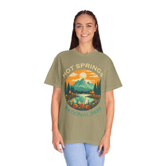 Hot Springs National Park Graphic, Comfort Colors Soft Relaxed Fit Unisex Garment-Dyed T-shirt