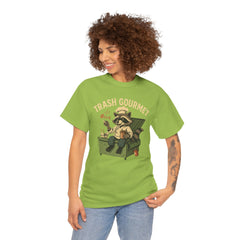 Trash Gourmet Unisex Heavy Cotton Tee, Funny Graphic T-Shirt, Quirky Casual Wear, Unique Gift for Food Lovers, Eco-Friendly Apparel