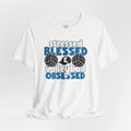 Stressed Blessed Volleyball Obsessed Shirt,Unisex Tee,graphic t shirt,gift for her,gift for him,volleyball team,playergift,fangift,Coachgift