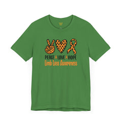 Limb Loss Awareness - Unisex Short Sleeve Tee,Amputee Awareness,Leg Amputee,Arm Amputee,Gift For Him,Gift For Her,Unique Amputee Gift