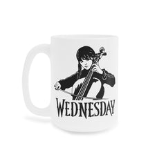 Wednesday Addams - Ceramic Mugs (11oz\15oz\20oz) | Pop Culture | Addams Family | Fan Gift | Gift For Her | Gothic Style Mug | Creepy Comedy
