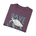 Sea Turtles, Save The Turtles -  Graphic Unisex Garment-Dyed T-shirt