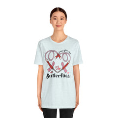 Phlebotomist Heart Butterflies Tee